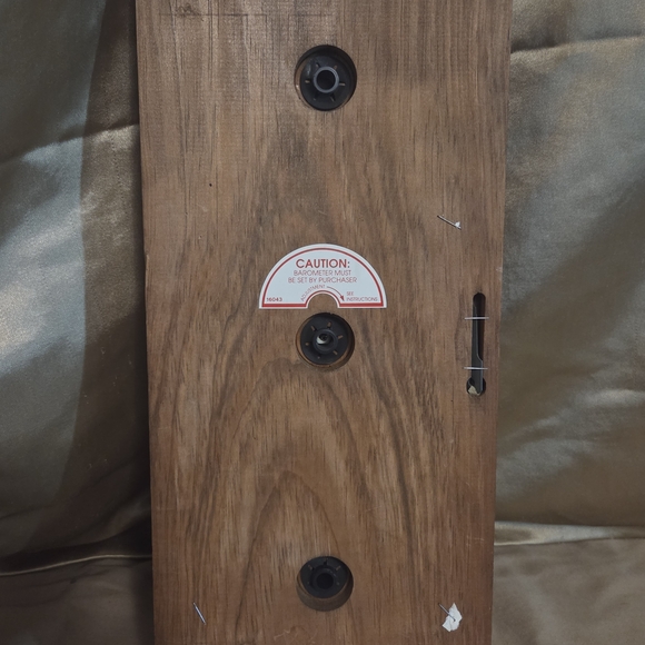 VTG Sunbeam Nautical Weather Station Thermometer Barometer Humidity Wood Plaque - Picture 5 of 12